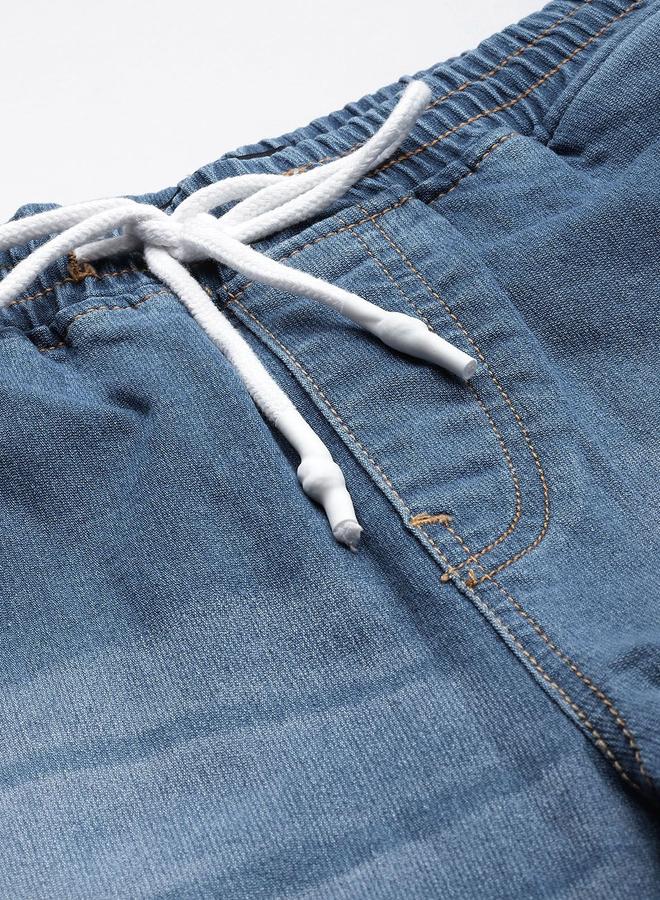 شركة المرآب الهندية جينز بخصر متوسط وتفاصيل تمزيق خفيفة - Image 4