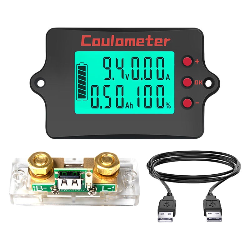 عداد طاقة تخزين بيانات الطاقة متر رقمي متعدد القياسات بشاشة LCD 3 أمتار كابل بيانات - Image 4