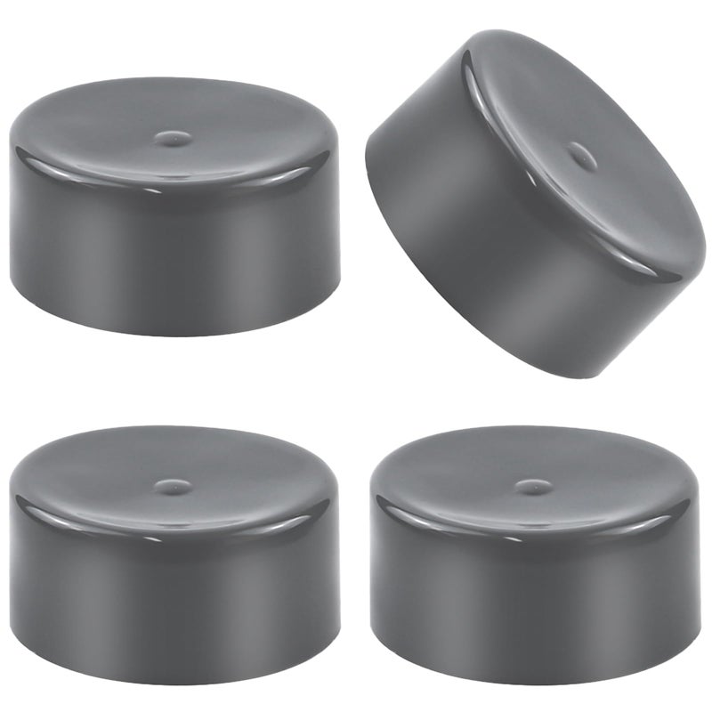ZNBSIXP 4 Pack Rubber Bearing Dust Caps198 Inch Trailer Hub Grease Cap for Trailer Wheel Hub Universal Fit for Boat and Utility TrailersGrey - Image 3