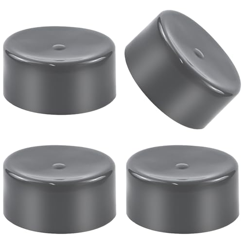 ZNBSIXP 4 Pack Rubber Bearing Dust Caps198 Inch Trailer Hub Grease Cap for Trailer Wheel Hub Universal Fit for Boat and Utility TrailersGrey - Image 1