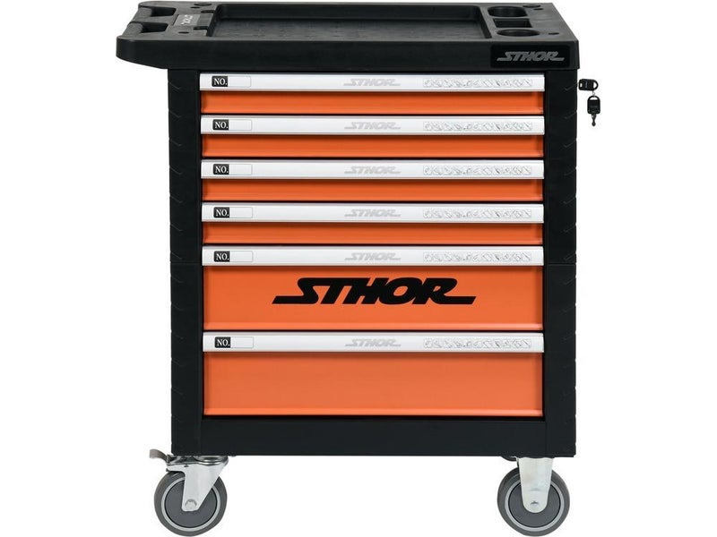 Sthor 6 drawer chest on wheels with 302pcs tools 58550 - Image 5