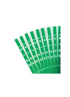 Rexel 20-Piece A4 CKP Pocket Reinforced Sheet Green/Clear  - Image 2