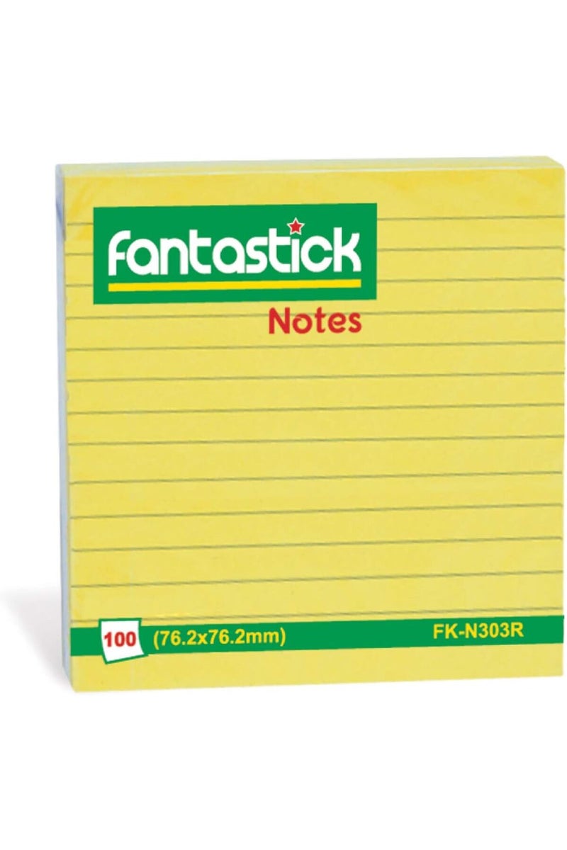 Fantastick - Sticky Notes (3x3) Yellow FK-N303R – 12Pc