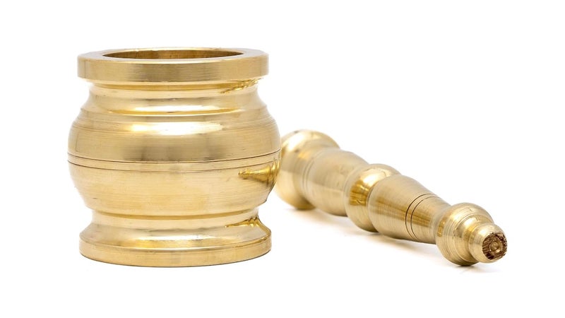 DMI طقم هاون ومدقة نحاسية DMI تقليدي يعرف باسم الخلطة 275 سم قطر - Image 2