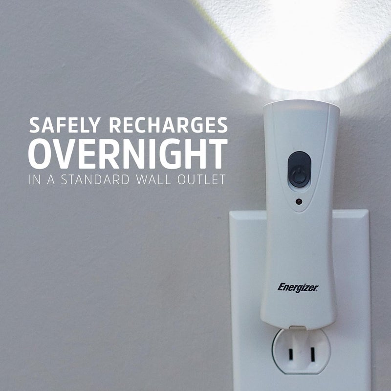 Energizer Auto-On LED Flashlights Rechargeable (3-Pack) for Home Power Failure, Plug in LED Flashlight for Power Outage, Night Light, Hurricane Preparedness - Image 5