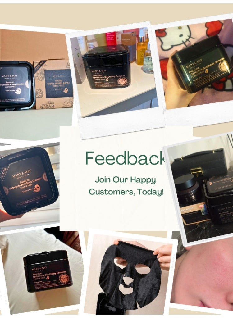 MARY & MAY Mary&May Idebenone Blackberry Complex Essence Mask 20 Sheets for Deep Hydration & Firming Care - Image 2