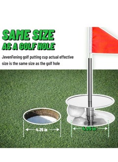 Golf Putting Hole, 360° Golf Green Practice Hole Cup Indoor and Outdoor, Portable Putting Hole for Golf Putt Training, Durable Stainless Steel and Aluminum - pzsku/Z350B73F03A581A724F90Z/45/_/1709091312/36de2ede-b796-4154-82c7-968c58d2d760