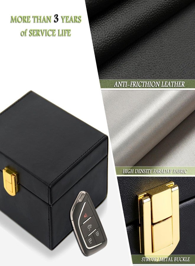 Todoxi Faraday Box & 2 Pack Faraday Bag for Key Fob Protector, Faraday Cage Key Fob Signal Blocker Faraday Key Fob Protector Faraday Pouch RFID Box for Car Keys - Image 4