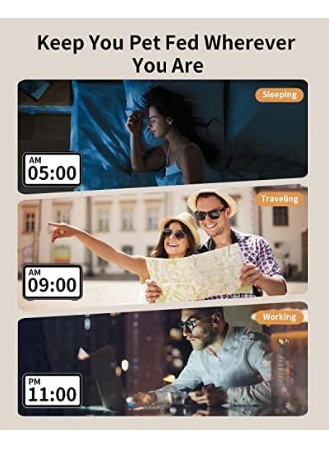 Automatic Cat Feeder with APP : WiFi Pet Smart Dry Food Dispenser with Alexa & Scene Missions,Timed Auto Pet Feeder Up to 10 Meals Per Day for Cats Rabbits & Small Dogs (12Cup/3L) - Image 2