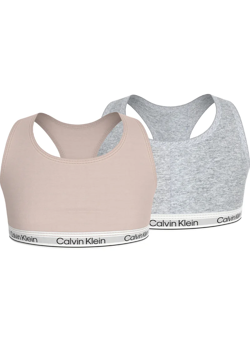 كالفن كلاين جينز Kids Logo Detailed 2 Pack Bralette