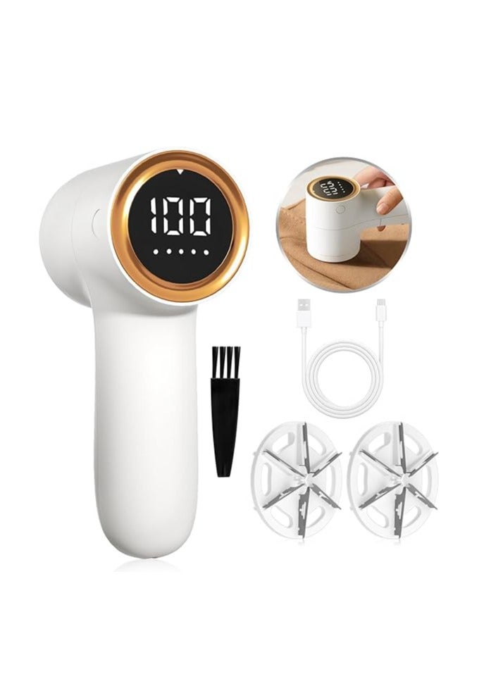 5-Speed ​​Adjustable Electric Lint Remover with LED Power Indicator Large Screen, USB-C Charging and Plug-in Dual-Use Line Remover for A Variety of Fabrics - Image 1