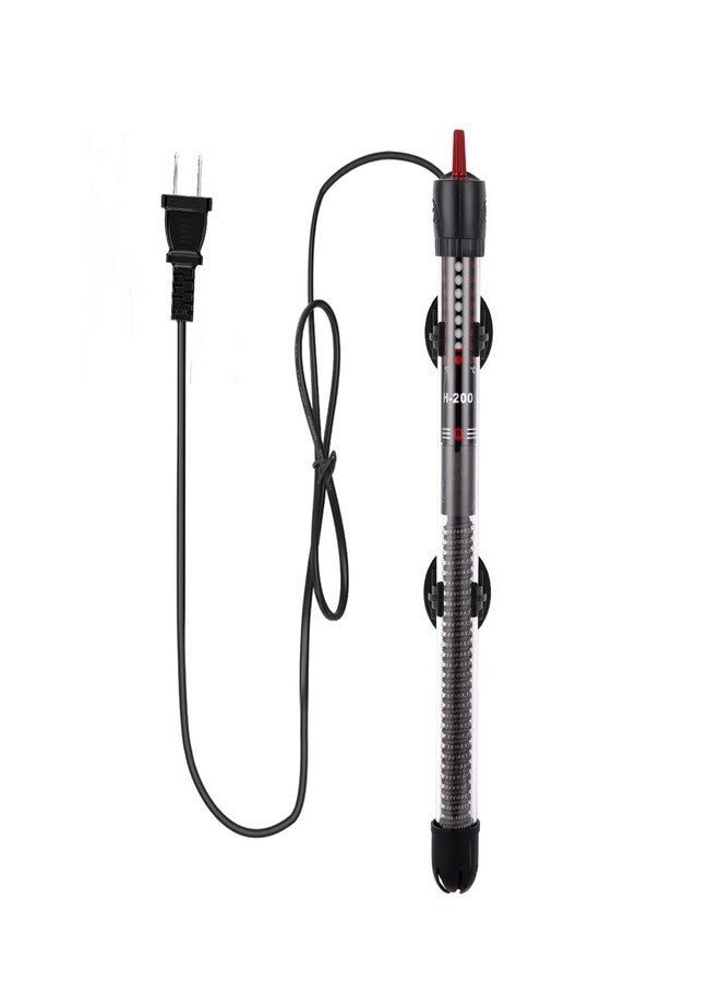 سخان صغير لأحواض السمك، سخان غاطس صغير بقدرة 25 واط، سخان قابل للتعديل لأحواض سمك البيتا مع شاشة عرض درجة الحرارة، مناسب لأحواض المياه العذبة والمالحة حتى سعة 30 لترًا/8 جالونات. - Image 1