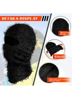 Depend Balaclava Ski Mask, Full Face Mask, Windproof Face Cover Sun UV Protection, Thermal Windproof Winter Scarf, Men Women Outdoor Sport Cycling Cap 2PCS  - Image 3