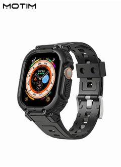 Motim Rugged Armor Apple Watch Band with Case 41mm/40mm, Shockproof Replacement Strap Wristband with Bumper Case Cover for iWatch SE2 SE Series 9/8/7/6/5/4  - Image 1