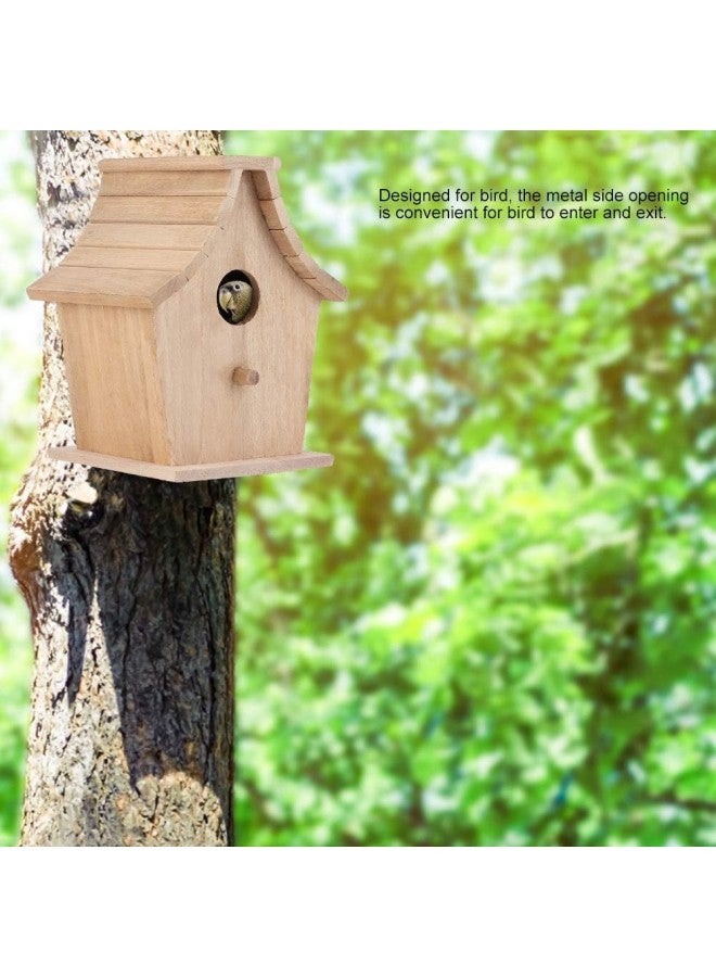 كلاراكو صندوق تربية الطيور الخشبي، بيت الطيور المعلق، مستلزمات الحيوانات الأليفة للببغاوات، الطيور الصغيرة - Image 3