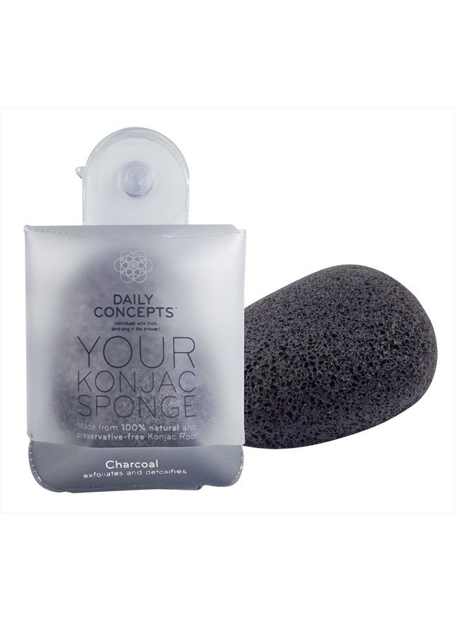 Daily Concepts Your Konjac Sponge, Charcoal - Image 2
