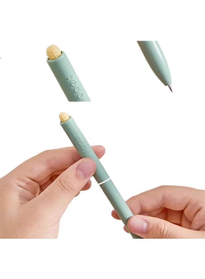 Lopet Fragrant Gel Pen, Quick-Drying, High-Quality, Exam Pen For Students, 0.5Mm Black Pen, Smooth Writing For Middle School Students, Black Ink Pen, Signature Pen, Ballpoint Pen, 4-Piece Set Lt-1388 - Image 3