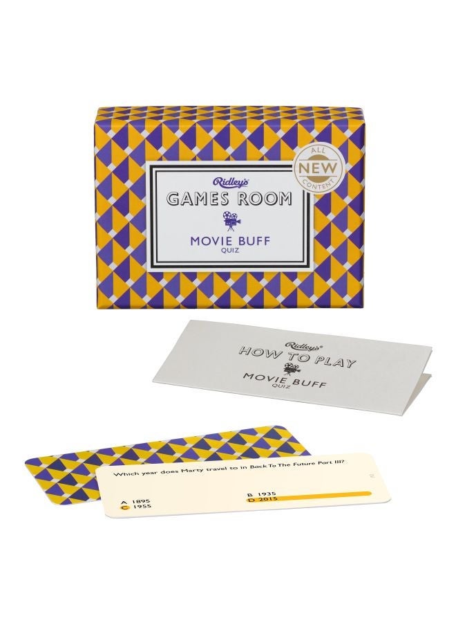 Ridley's 140-Piece Games Room Movie Buff Quiz Card GAM030 - Image 1