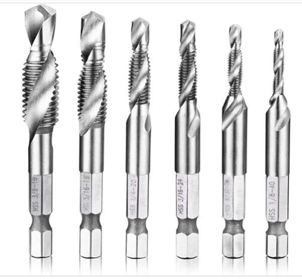 YADAV 2in1 Combination Drill And Tap Bit Set Fractional 18 to 38 Inch - Image 1