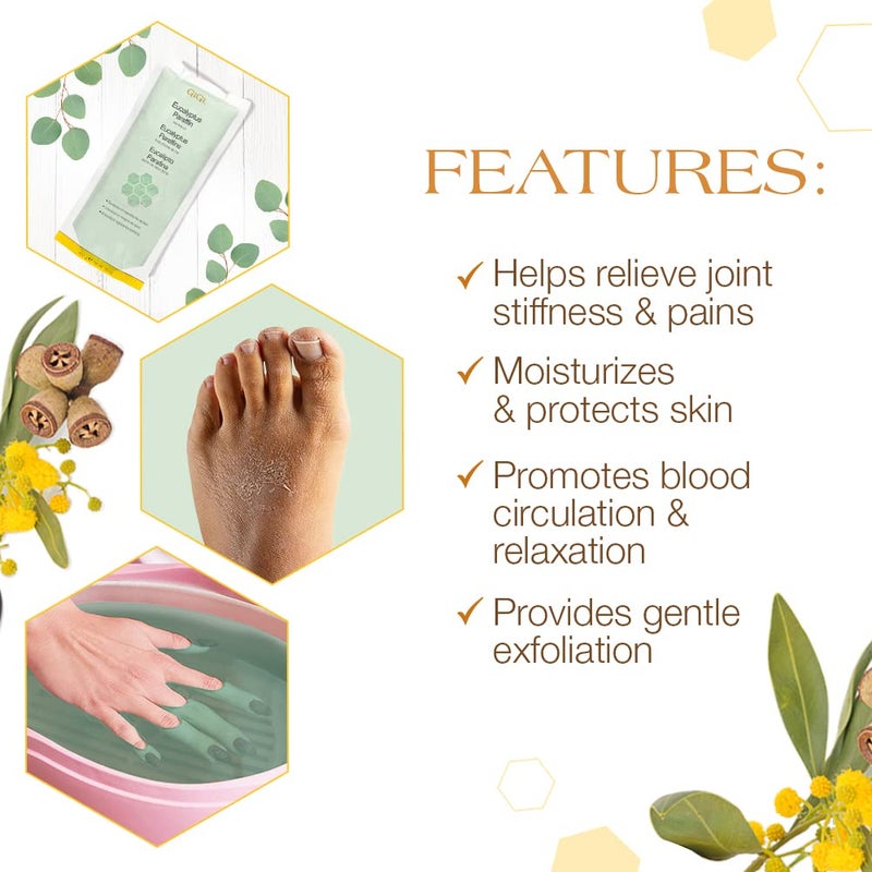 GiGi Eucalyptus Paraffin Wax Refill â€“ Block with Tea Tree Oil for Hand & Feet Therapy, Moisturizing Wax for Paraffin Bath & Machine, 16 oz - Image 4