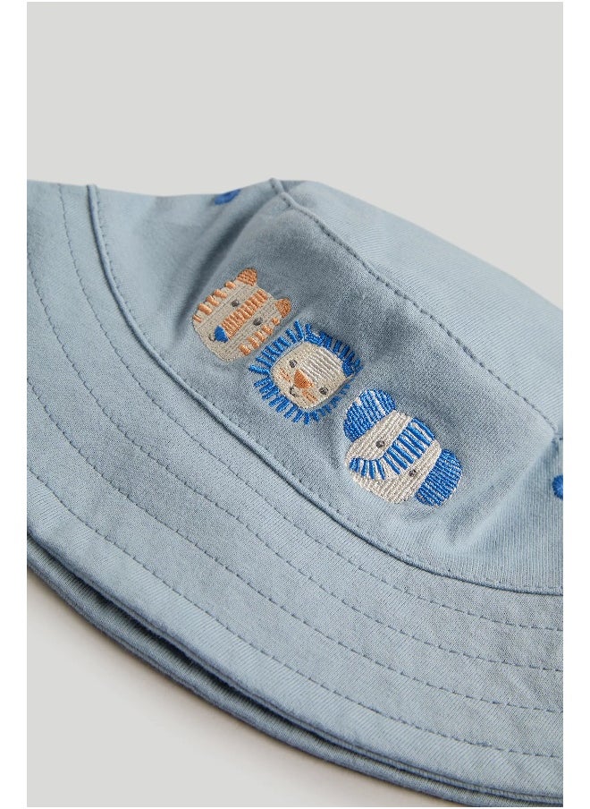 mothercare Blue Animal UPF50+ Sun Hat  - Image 3
