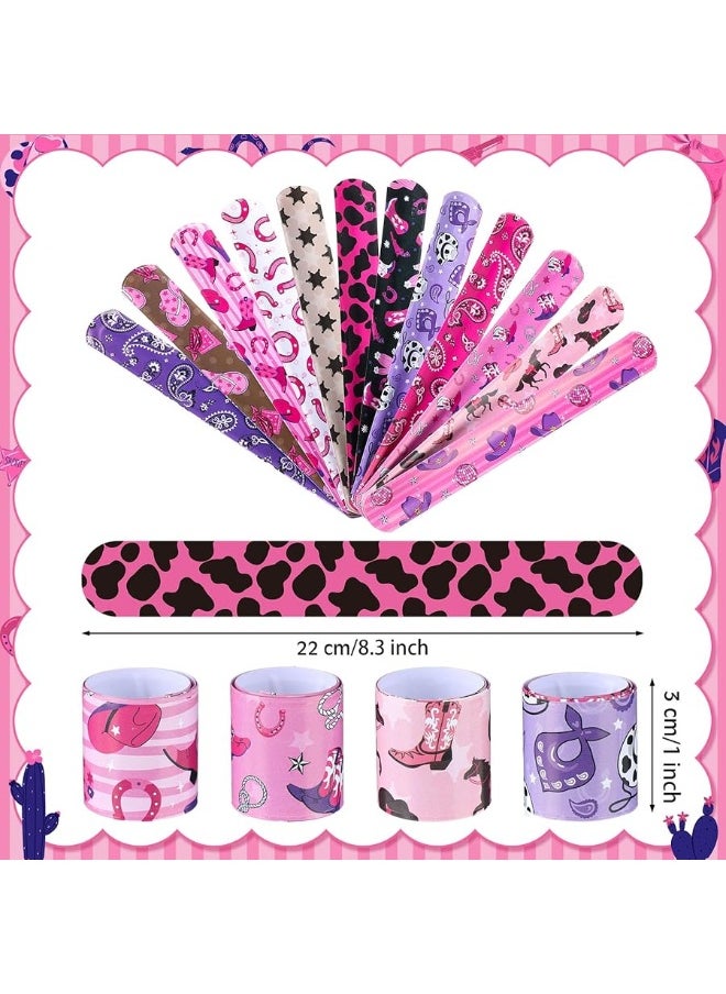 Junkin 48 Pcs Horse Party Favors Kids Western Party Slap Bracelets Disco Pink Cowgirl Cowboy Gifts Wristbands for Western Theme Birthday Party Supplies Stuffers Last Rodeo Bachelorette Prizes - pzsku/Z350C32B41FDD44BE9E33Z/45/_/1729416212/ff24b454-4572-401d-a38e-248188a34d8b