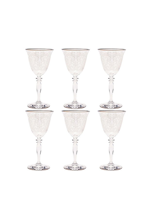 Villeroy & Boch 6-Piece Embroidery Platinum Water Glasses  - Image 2