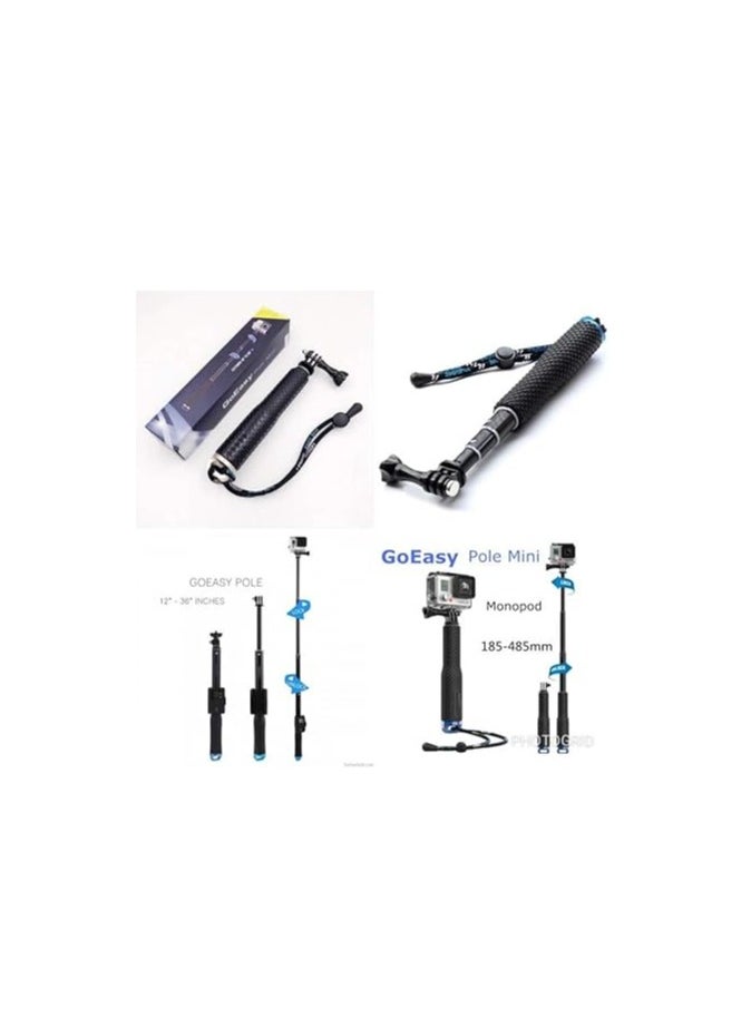جنرال عصا سيلفي Goeasy Pole Mini لكاميرات Gopro باللونين الأسود والأزرق  - Image 2