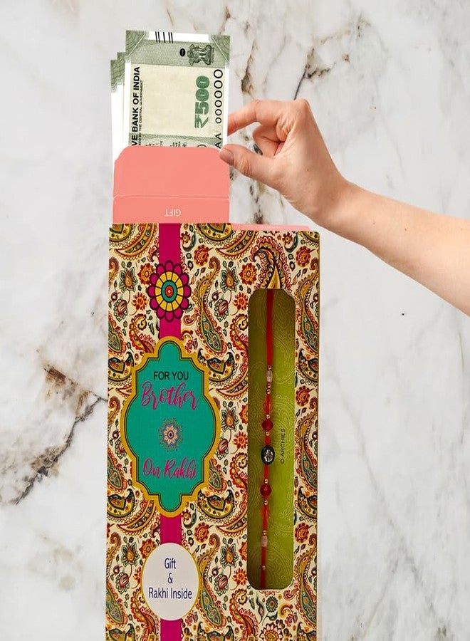 Archies Rakhi for Brother Special Box Card Combo, 1 Rakhi & Card Brother Design - ET01 - Image 4