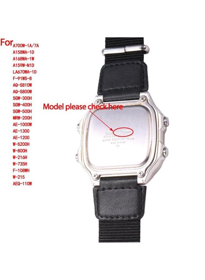 MCXGL 18mm Stainless Steel Strap Compatible with Casio A700W A158WA A168WA AE1000 Classic Bracelet Unisex Replacement Watch Band (silvery) - Image 5