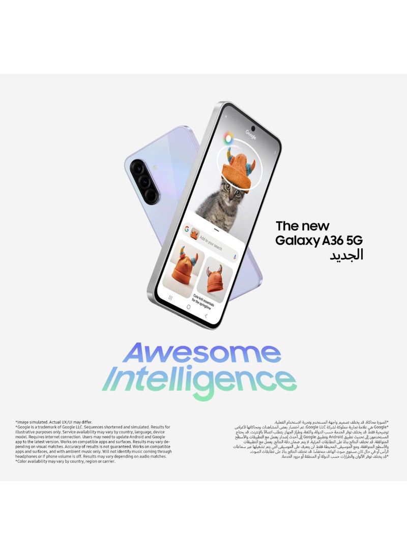 Samsung Galaxy A36 5G Dual SIM Awesome Lime 8GB RAM 256GB - Middle East Version - Image 4