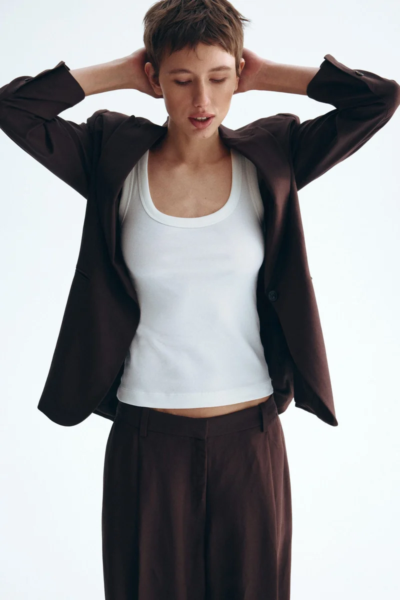 اتش اند ام كنزة من مزيج الكتان