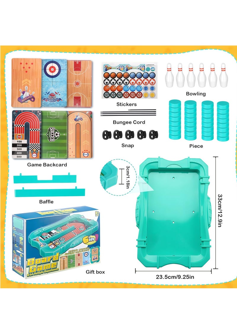 سيوسي لعبة كرة القدم السريعة حبال عفريت، 6 في 1 لعبة لوحة فوز كرة القدم، مجموعة ألعاب كرة قدم الطاولة للأطفال، لعبة رياضية عائلية للأطفال والكبار وحفلات أعياد الميلاد وكأس العالم - Image 4