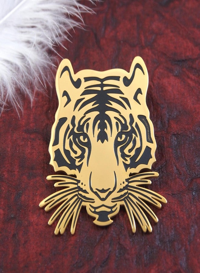 Adorn Stainless Steel Premium Designer Tiger Brooch For Men/Women (B2305) - Image 3