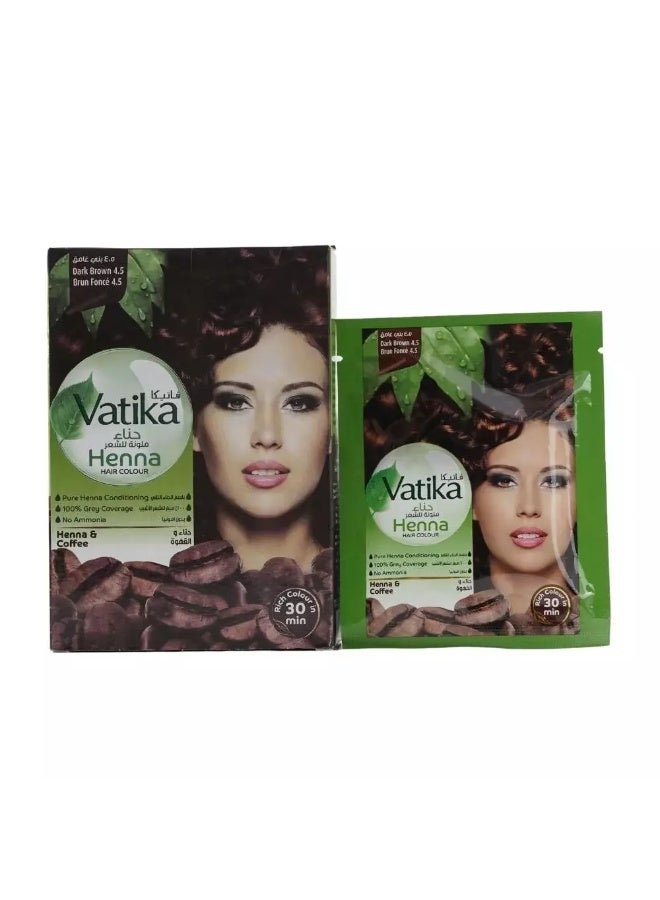 Vatika Henna Hair Color, Dark Brown 4.5 for Women - Image 2