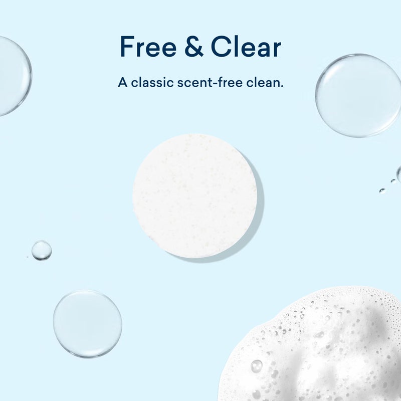BLUELAND Laundry Essentials Kit, Fragrance Free & Clear - Plastic-Free Laundry Detergent Tablets, Oxi Booster, and Reuseable Natural Wool Dryer Balls - Image 4