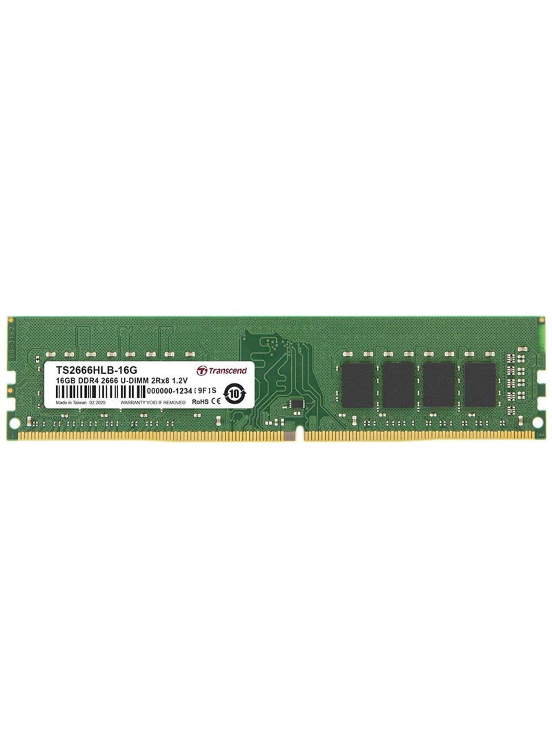 ماركة غير محددة ذاكرة رام 16GB DDR4 ،2666 U-DIMM 2Rx8بقوة 1.2 فولت (TS2666HLB-16G)  - Image 1