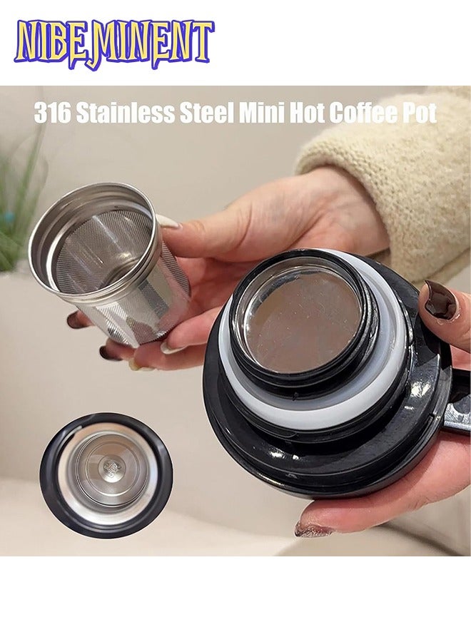 NIBEMINENT 800ML Stainless Steel Flower Theme Tea Infuser, High Capacity Tea Water Separation Pot for White Tea Steeping - Image 2