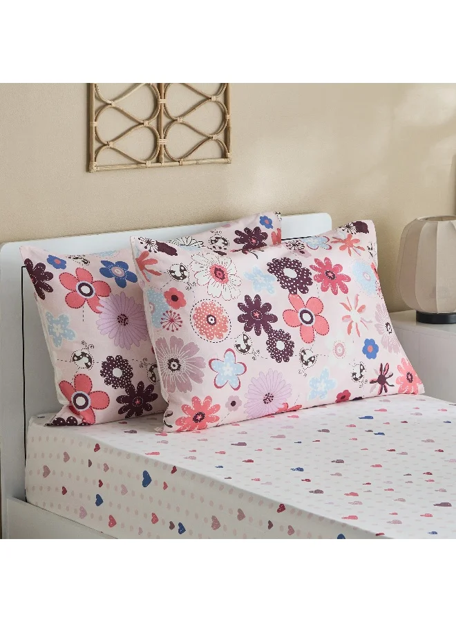 Home Box Ivy Slumber Garden 2-Piece Pillow Cover Set - 50x75 cm