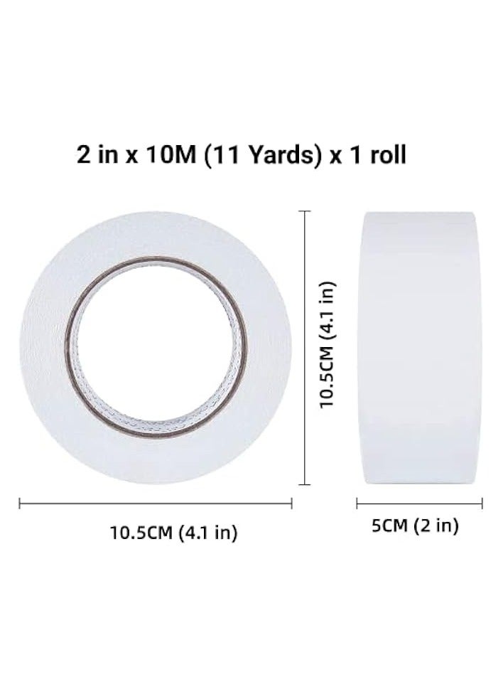 erorex Double Sided Tape Heavy Duty(5cm*10m/roll),No Residue When Removing,Strong Adhesive Multipurpose Mounting tape for Wall,Posters,Photos, Led Strips,Carpet&More  - Image 2