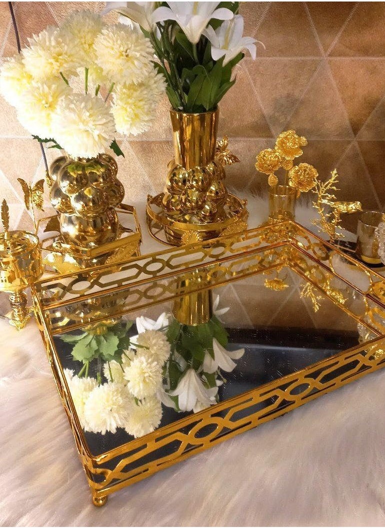 Generic Rectangular metal tray, large size, high quality imported product, Size/45*30  - Image 1