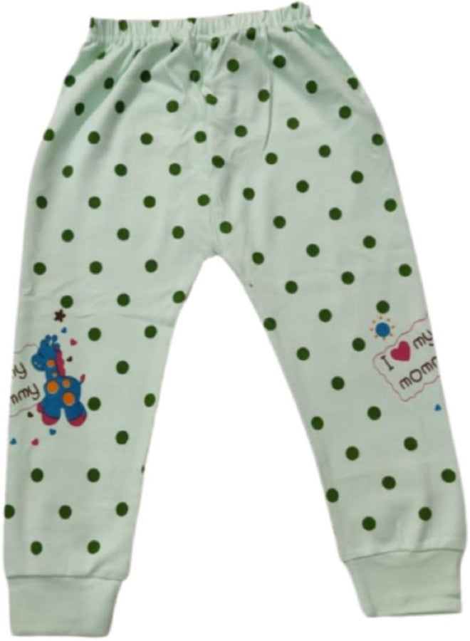 Nonibud 100% Cotton Baby Unisex Trackpants # Leggings # Pajama with Rib # Summer wear # Inner wear(Pack of 6) (4 Months - 8 Months) Multicolour - Image 5