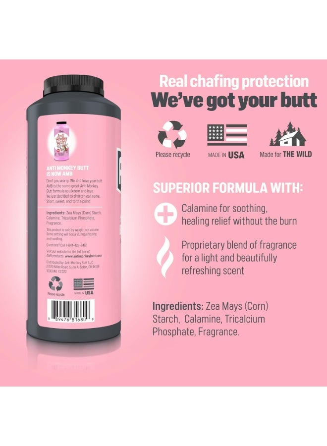 Anti Monkey Butt Body Powder for Women - Talc-Free, Sweat-Absorbing, Anti-Chafing Powder with Calamine - Hypoallergenic Formula - 8 oz - Pack of 2 - Image 4