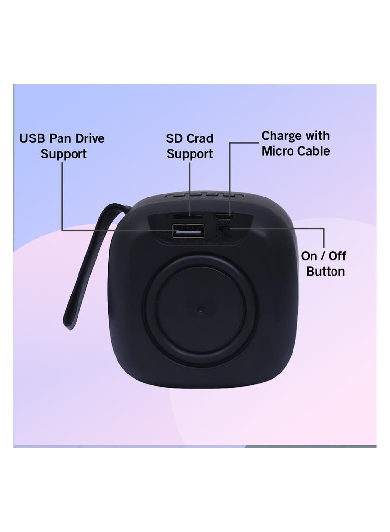 Xtouch Play Pocket Speaker With Bass Bluetooth Speaker Bluetooth Party Speaker Stereo Channel Black - Image 5