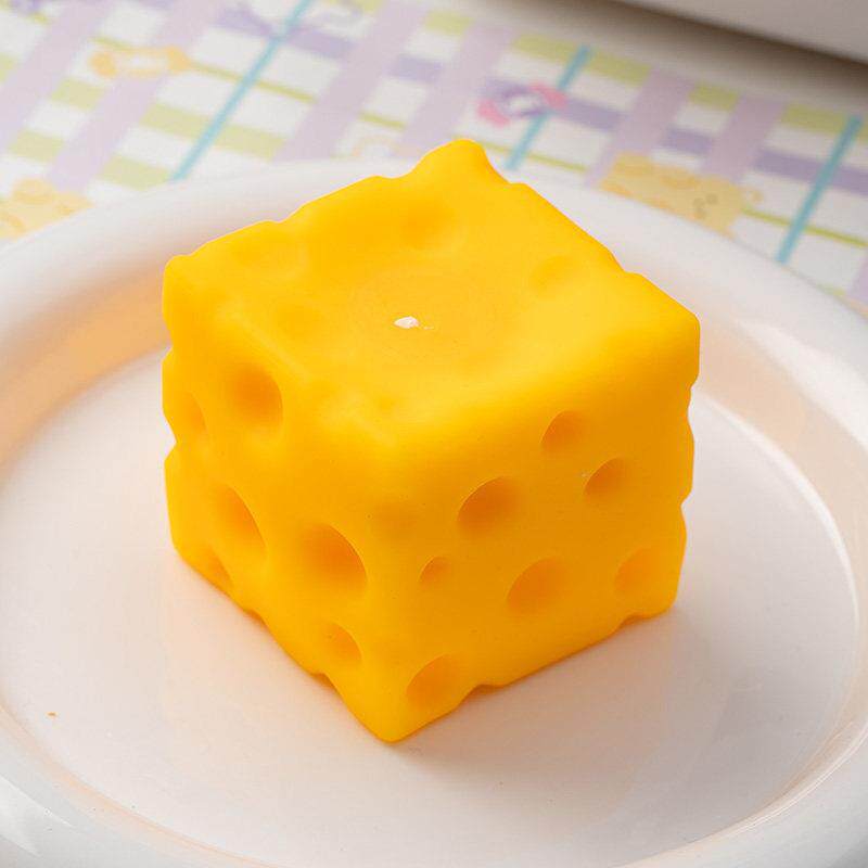 Large Square Cheese Squishy Slow Rebound Stress Relief Toy - Image 4
