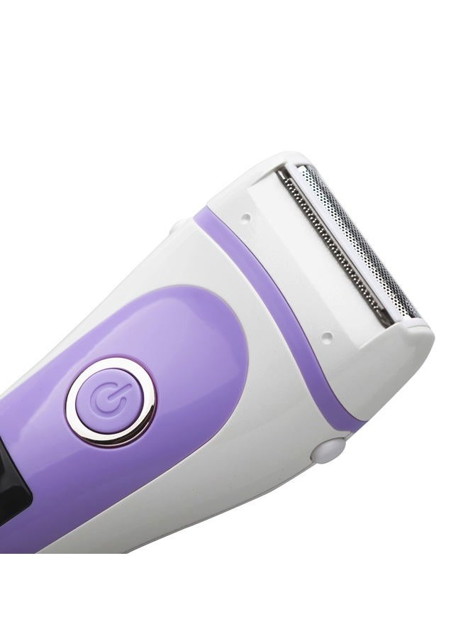 YLKGR Electric Lady Shaver Bikini Trimmer Wet & Dry Rechargeable Cordless Painless Electric Razor for Women, LED Display Razor for Legs Underarms (Violet) - Image 4