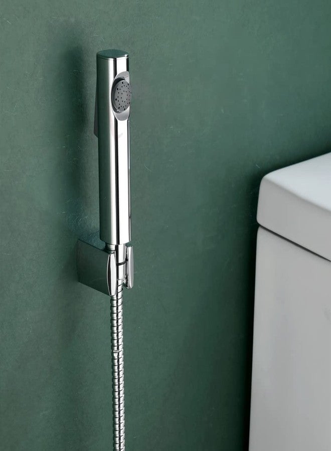Bathoyum ABS Health Faucet with SS-304 Grade 1.25 Meter Flexible Hose Pipe and Wall Hook, Chrome Finish (Model 2) - Image 4