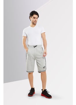 roberto cavalli Men Sportswear Fit Training Shorts, Grey  - Image 4