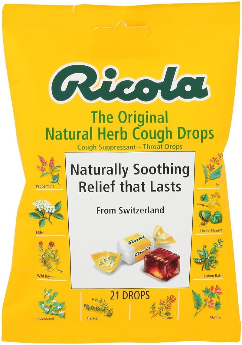 Ricola Ricola Natural Herb Cough Drops Original 21 Each (Pack of 2) 