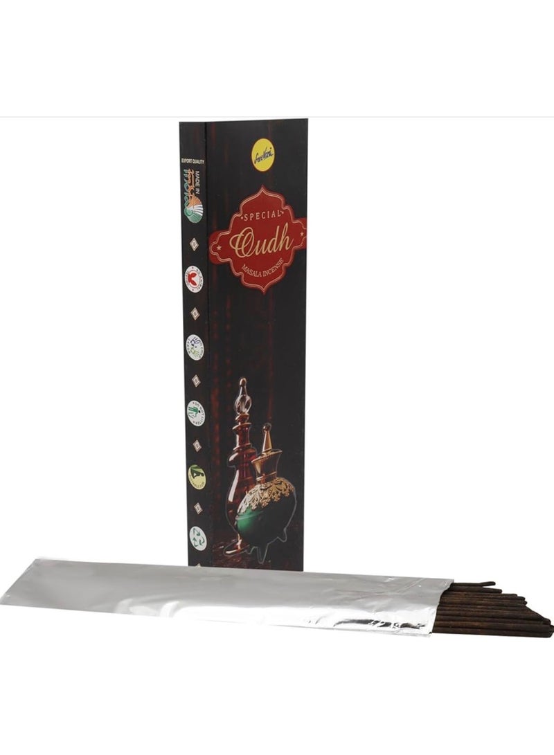 Sree Vani Oud Incense Sticks for Home and Office, 50g (1-piece Pack, Special Cambodian Oud) - Image 2
